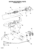 MOTOR AND CONTROL PARTS, OPTIONAL PARTS Diagram and Parts List for 5KSM5AER0  KitchenAid Mixer