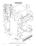 CABINET Diagram and Parts List for ET20DKXVN05  Whirlpool Refrigerator
