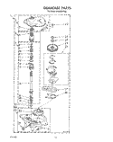 GEARCASE Diagram and Parts List for LA8800XTF0  Whirlpool Washer