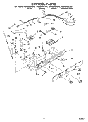 CONTROL PARTS Diagram and Parts List for 7GS6SHAXKT02  Whirlpool Refrigerator