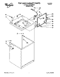 TOP AND CABINET, LIT/OPTIONAL Diagram and Parts List for 6LSC9255BQ0  Whirlpool Washer