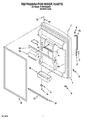 REFRIGERATOR DOOR PARTS Diagram and Parts List for GT2SHMXMS04  Whirlpool Refrigerator