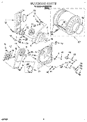 SECTION Diagram and Parts List for LER5636DW0  Whirlpool Dryer