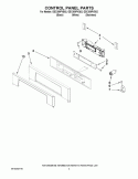 CONTROL PANEL PARTS Diagram and Parts List for GSC309PVS02  Whirlpool Microwave Oven Combo