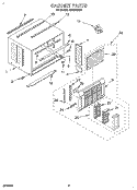 CABINET Diagram and Parts List for ACQ254XD0  Whirlpool Air Conditioner