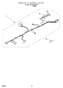 WIRING HARNESS Diagram and Parts List for CCW5264W1  Whirlpool Washer