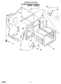 Part Location Diagram of WP308126 Whirlpool Range Door Spring