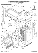 CABINET LINER AND DOOR PARTS Diagram and Parts List for KUIA18NNJS8  KitchenAid Ice Maker