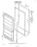 DOOR , LIT/OPTIONAL Diagram and Parts List for EV20VS1KW1  Whirlpool Freezer