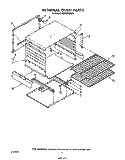 INTERNAL OVEN Diagram and Parts List for SE950PERW0  Whirlpool Range