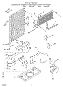 UNIT Diagram and Parts List for RT14ZKXGW01  Roper Refrigerator