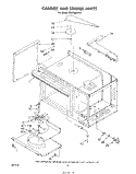 CABINET AND STIRRER Diagram and Parts List for RM278BXS0  Whirlpool Microwave Oven Combo