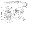 INTERNAL OVEN Diagram and Parts List for KEBS107DBS6  KitchenAid Wall Oven