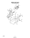 DOOR LOCK Diagram and Parts List for S8757^2  Whirlpool Range