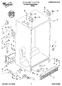 CABINET Diagram and Parts List for 6ED20TKXDW00  Whirlpool Refrigerator