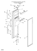 FREEZER DOOR Diagram and Parts List for 3VED27DQFW01  Whirlpool Refrigerator