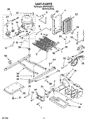 UNIT PARTS Diagram and Parts List for GD5PHAXMS11  Whirlpool Refrigerator