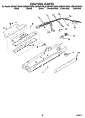 CONTROL PARTS Diagram and Parts List for KSRA25CNLK00  KitchenAid Refrigerator