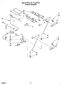 MANIFOLD Diagram and Parts List for SGS395XX2  Roper Range