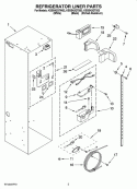 REFRIGERATOR LINER PARTS Diagram and Parts List for KSSS42QTX03  KitchenAid Refrigerator