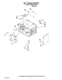 30`` OVEN PARTS Diagram and Parts List for KDRS483VSS03  KitchenAid Range