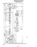 GEARCASE Diagram and Parts List for LA5500XPW2  Whirlpool Washer
