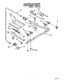 MANIFOLD Diagram and Parts List for FGP325YW1  Roper Range