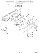 ESCUTCHEON AND CONTROL Diagram and Parts List for EC5100XEN1  Whirlpool Ice Maker