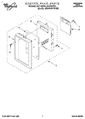 CONTROL PANEL Diagram and Parts List for MH7110XBQ3  Whirlpool Microwave