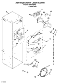 REFRIGERATOR LINER PARTS Diagram and Parts List for KSSC48QMS01  KitchenAid Refrigerator