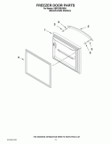 FREEZER DOOR PARTS Diagram and Parts List for KBFS20EVMS8  KitchenAid Refrigerator