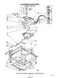 MACHINE BASE Diagram and Parts List for LA5668XSW0  Whirlpool Washer