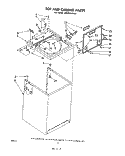 Part Location Diagram of 63575 Whirlpool Top (Almond)