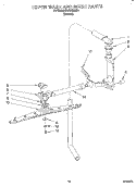 UPPER WASH AND RINSE Diagram and Parts List for KUDP23HB0  KitchenAid Dishwasher