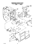 DISPENSER FRONT Diagram and Parts List for ED25DQXAW00  Whirlpool Refrigerator