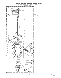 BRAKE AND DRIVE TUBE Diagram and Parts List for KAWE764WAL2  KitchenAid Washer