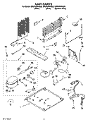 UNIT PARTS Diagram and Parts List for GR9FHMXVB00  Whirlpool Refrigerator