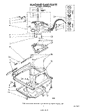 MACHINE BASE Diagram and Parts List for LA3400XSW0  Whirlpool Washer