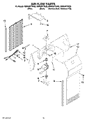 AIR FLOW PARTS Diagram and Parts List for KSRX25FTSS02  KitchenAid Refrigerator