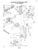 AIR FLOW AND CONTROL Diagram and Parts List for ED19TKXMWR2  Whirlpool Refrigerator