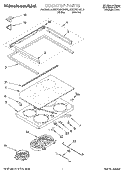 COOKTOP Diagram and Parts List for KESC307BAL9  KitchenAid Range
