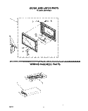 DOOR AND LATCH, WIRING HARNESS Diagram and Parts List for MH6700XM3  Whirlpool Microwave