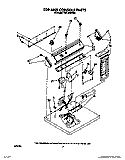 TOP AND CONSOLE Diagram and Parts List for TEDL400WW0  Whirlpool Dryer