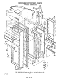 REFRIGERATOR DOOR Diagram and Parts List for ED26SSXLWR1  Whirlpool Refrigerator