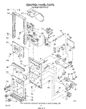 CONTROL PANEL Diagram and Parts List for RM973PXLT2  Whirlpool Microwave Oven Combo