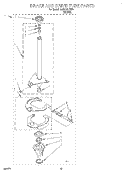 BRAKE AND DRIVE TUBE Diagram and Parts List for CAP2762EW0  Whirlpool Washer