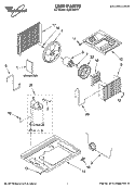 UNIT PARTS Diagram and Parts List for ACE124PT1  Whirlpool Air Conditioner