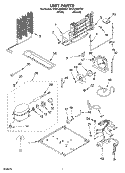 UNIT Diagram and Parts List for RT21LMXKT07  Whirlpool Refrigerator