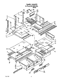 SHELF, LIT / OPTIONAL Diagram and Parts List for 8ET18RKXYN01  Whirlpool Refrigerator