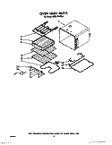 OVEN LINER Diagram and Parts List for KEBS176WBL0  KitchenAid Wall Oven